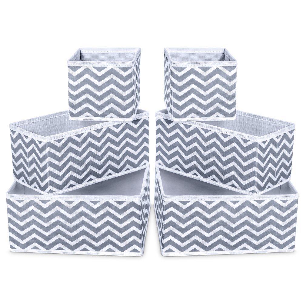 Socks Ties Underwear Decorative Foldable Rectangle Linen Storage Baskets Storage Baskets Bras Wardrobe /& Dressing Table Organizer