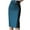 Blue, variant on Women's High Waist Flare Hem Elegant Work Midi Fishtail Skirt Blue XXL