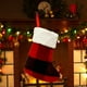 thumbnail image 4 of Saco De Calcetín De Navidad Bolsa De Regalo Adorno De Navidad Rojo Negro Medias De Navidad Bolsa De Dulces Bolsa Colgando Para Árbol De Navidad Dormitorio Y Aula 6 Unids Minnieouse HA038738-00, 4 of 6