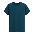thumbnail image 6 of Leey-World T Shirts Men Men's T-Shirts Short Sleeve Cotton Pocket Tee Shirts Casual Crew Neck Tees Moisture Wicking Basic Summer Shirts(Dark Green,XL), 6 of 9