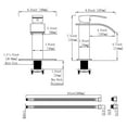 thumbnail image 2 of Bathroom Faucet Black VOTON Modern Waterfall Single Hole Bathroom Sink Faucet Rv Faucet, 2 of 7
