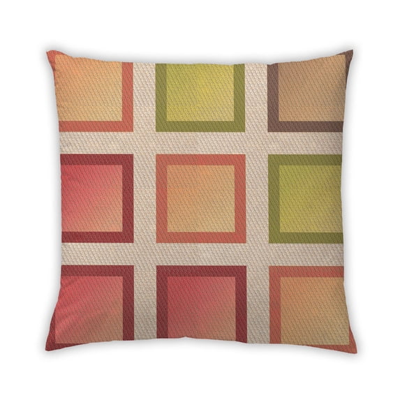 Ahgly Company Outdoor Square Contemporary Throw Pillow, 18 inch by 18 inch