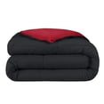 thumbnail image 1 of Edredón de plumón Alternativo Bare Home reversible Twin/Twin-XL negro/rojo, 1 of 8
