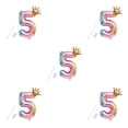 thumbnail image 1 of yingyy Party Balloon with Gradient Color Birthday Party Decor Aluminum Foil Balloon 32 Inch, Number 8 6 5PCS, 1 of 6