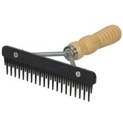 Weaver Leather 6in Mini Black Fluffer Comb/Wood Handle