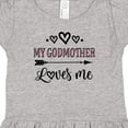 thumbnail image 4 of Inktastic My Godmother Loves Me Girls Girls Baby Dress, 4 of 5
