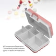 thumbnail image 3 of Organizador de Pastillas ANGGREK Pastillero de Viaje con 6 Compartimentos Caja de Almacenamiento de Medicina Diaria, 3 of 8