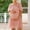 Pink, variant on Hduncf Womens Short Sleeve Square Neck Summer Casual Dress Smocked Boho Maxi Dress Maternity Dresses Pink L