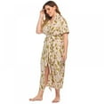 thumbnail image 6 of Ladies' Long Style Nightgown with Short Sleeve Print Loose version Nightdress for Home Wear（XL-4XL）, 6 of 6