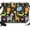Black, variant on 7x5ft Photo Backdrop, Cartoon Animals Soft Polyester Backdrop Curtains Photography Backdrops, Cute Funny Botanical Zebra Giraffe Beige Brushed Background for Photoshoots Studio Video Portrait Parties