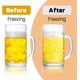 thumbnail image 3 of Juego de 4 tazas de cerveza de vidrio para congelador, 20 onzas, con asa, jarra de cerveza de vidrio grande, taza de cerveza para agua, bebidas, vasos sin plomo para hombres en el pub, 3 of 4