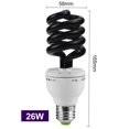 thumbnail image 1 of Bombillas de luz ultravioleta negra, lámpara de detección fluorescente, 13W-40W, UV, E27, 220V, 12V, espiral, BLB, CFL, insecticida, moscas, mosquitos, 1 of 4