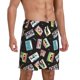 thumbnail image 2 of Fotbe Colorful Retro Tape Pantalones Cortos de Pijama para Hombre, Ropa de Dormir, Pantalones de Pijama Cortos para Hombre-X-Large, 2 of 6