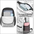thumbnail image 4 of Basketball and Hoop White Pattern 17" School Backpacks for Teens,Waterproof Oxford Fabric,S-Shape Padded Straps for School,Travel,Hiking,Camping, 4 of 6