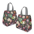 thumbnail image 2 of Pioneer Flower Floral Print Pattern Insulated Lunch Bag for Women & Adults,Large Portable Soft Cooler Lunch Bag,Thermal Food Storage Tote with Pearl Cotton,8.66L,8.75x5.75x9.5 Inch, 2 of 6
