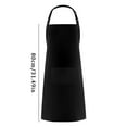 thumbnail image 2 of 2packs Kitchen Apron Adjustable Buckle Large Size Apron For Men And Women Apron with Pen Pocket Blank Aprons for Women Kitchen Aprons for Men Waiter Aprons with Pockets Cosmetology Aprons for Women, 2 of 3