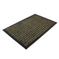 thumbnail image 2 of Ultralux Indoor Scraper Entrance Mat | 31" x 47" | Anti-Slip Vinyl Backed Indoor Doormat | Low Profile Dirt Trapper Entry Rug | Brown, 2 of 8