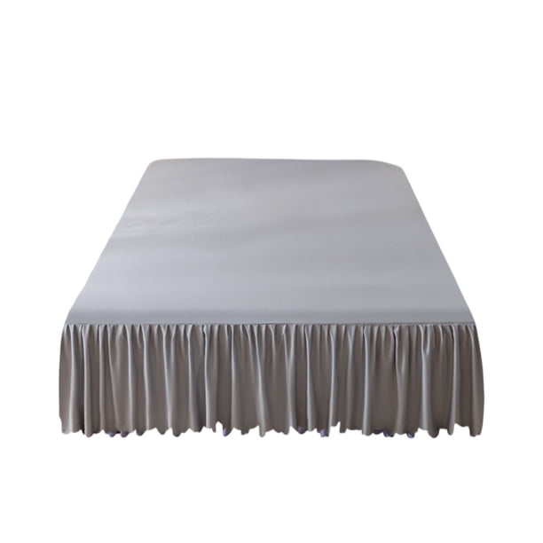 Sábanas de Cama de Algodón Falda de Cama de Color Sólido, Sábanas de Borde de Algodón Lavadas Simples, Tapa de Cama, Sábanas de Cama, Cubierta Protectora a Prueba de Polvo Y Antideslizante