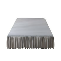Eoozwa Bed Skirt Ruffled Bed Skirt with Split Corners,Drop Dust Ruffle Bed Skirts with , Gathered Style, Microfiber,79x59 in
