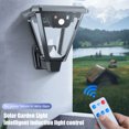 thumbnail image 2 of Muyoka Luz de pared solar al aire libre 8 modos Control remoto Luz de cerca solar Iluminación de recarga USB Sensor de movimiento Luz de pared para cobertizo de cubierta Muyoka Hogar, 2 of 7