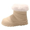 thumbnail image 4 of CAICJ98 Little Boys Girls Winter Boots Waterproof Outdoor Shoes Warm Ankle Booties with Slip Resistant Sole Snow Boots for Boys Girls (Toddler/Little Kid/Big Kid),6, 4 of 9