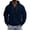 Navy, variant on Chiccall Mens Hoodie Drawstring Half Zip Long Sleeve Hooded Sweatshirts Casual Athletic Workout Sweatshirts with Zipper Pockets