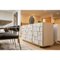 thumbnail image 2 of Modrest Auer - Mid-Century Modern Cream Ash + Gold Buffet, 2 of 10