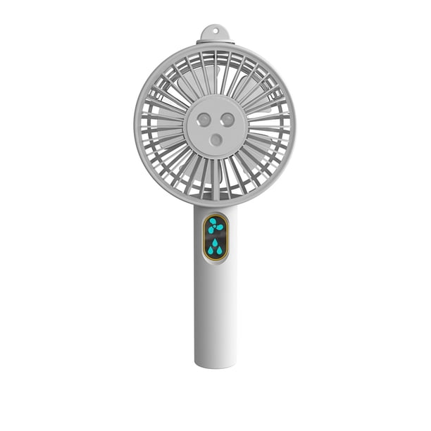 Ounissouiy Ventilador atomizador Pulverizador de agua Ventilador de enfriamiento Humidificador recargable USB Dispositivo hidratante Herramientas de Electrodomésticos blanco