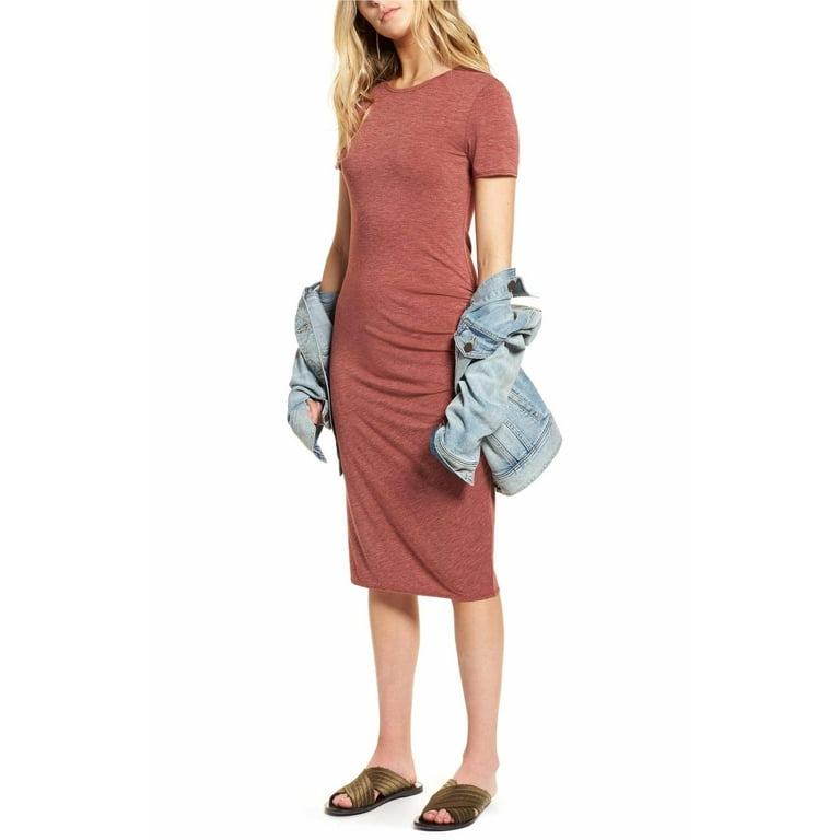 Treasure and bond top side ruched dress