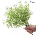 thumbnail image 2 of Coofit 5 Branches Artificial Flower Decorative Plastic Plant Fake Greenery Plant, 2 of 10