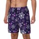 thumbnail image 1 of Balery Christmas Purple Snowflakes Bañador para hombre, shorts de playa de secado rápido con entrepierna y forro de compresión-Medium, 1 of 6