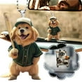 thumbnail image 3 of 2D Car Pendant Acrylic Dog Drop Ornament Universal Auto Rearview Mirror Decoration Gift Hanging Toy Dog Interior Decor L3Y7, 3 of 8