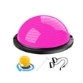 thumbnail image 2 of Pelota de equilibrio con bandas de resistencia y bomba. Pelota de entrenamiento de equilibrio hemisférica. Rosa roja, 2 of 8