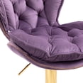 thumbnail image 5 of Luccalily Counter Height Bar Stools,Velvet 360° Swivel Adjustable Bar stools with Back and Footrest,Modern Design and Golden Base for Kitchen,Bistro Pub, Dining Room Counter, 5 of 14