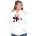 thumbnail image 4 of Be Mine Cute Valentines Day Love Zip Hoodie Sweatshirt Women Brisco Brands S, 4 of 6