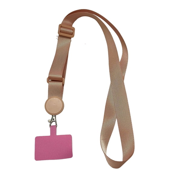 Methold Cordones universales para teléfono, parche cruzado, portátil, extraíble, anticaída, para colgar en el cuello, cuerda para colgar, Teléfono y Comunicación Rosa oscuro