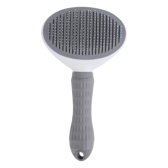 Cat Brush , Self-Cleaning Cat Slicker Brush with Push Button | Gentle Deshedding & Dematting Tool for Short & Long Hair Cats and Dogs | Massaging Pet Hair Remover for Loose Fur