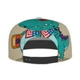 thumbnail image 4 of Balery Baseball Cap Flat Bill Hats for Men Adjustable Size for Running Workouts and Outdoor Activities All Seasons Dad Hat(Cool Dino Playing Skateboard ), 4 of 9