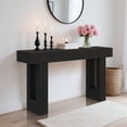 thumbnail image 2 of QinaQin 63-Inch Farmhouse-Style Console Table, Long Wooden Sofa Table That Can Be Placed Behind a Sofa, Country-Style Rectangular Entryway Table Suitable for Living Room, Hallway Or Entrance, 2 of 7