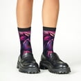 thumbnail image 4 of Fuzoiu Watercolor Painting White Horse Print Kids Socks For Boys Girls,Grip Crew Socks with Non Slip,Lightweight Stretch Crew Socks,Toddlers Crew Boot Socks, 4 of 5