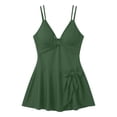 thumbnail image 4 of XEGLSBU 1 Piece Swimsuit Women Athletic Elegant Plus Size Swimsuit with Skirt Swimwear for Full Figure Swimsuit Bathing Army Green Size L, 4 of 4