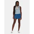 thumbnail image 2 of No Boundaries Lace Up Print Tank Top, Women's, 2 of 6