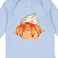 thumbnail image 4 of Inktastic Cute Hermit Crab on Beach Boys or Girls Long Sleeve Baby Bodysuit, 4 of 5
