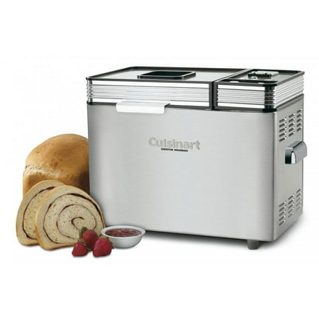 Cuisinart 680 Watt Convection 2 Pound Bread maker, 16 Preset Menu Options, and Audible Tones with a 12-Hour Delay-Start Timer, Includes Nonstick Baking Pan & Paddle, BONUS Recipe