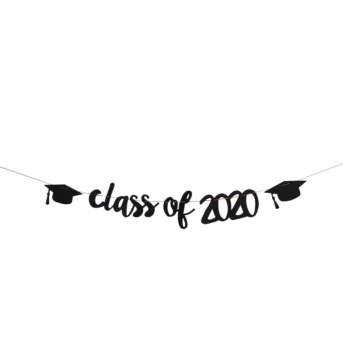 Graduation Hat Bunting Graduation Party Favors Banner CLASS OF 2020