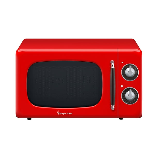 0.7 Cu Ft 700 Watt Countertop Microwave in Red