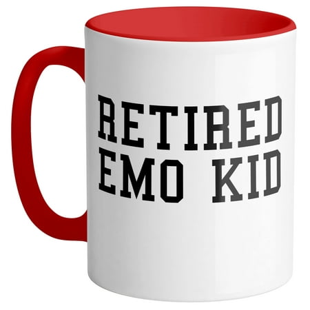 

Retired Emo Kid Coffee Mug 11oz Red
