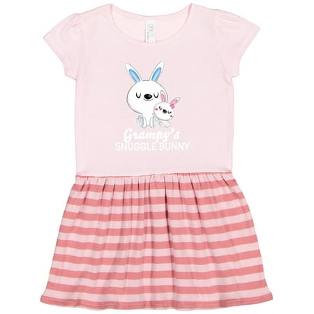 

Inktastic Grampys Snuggle Bunny Easter Gift Toddler Girl Dress