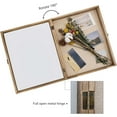 thumbnail image 5 of Carbonized Black Shadow Box Frame Real Glass Window Door with Hinge 13 x 16, 5 of 6