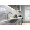 thumbnail image 3 of Kohler K-22064 Graze 1.5 GPM Single Hole Kitchen Faucet - Vibrant Brushed Moderne Brass, 3 of 7